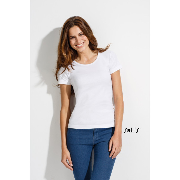 SOL'S LADY O WOMEN’S ROUND COLLAR T-SHIRT